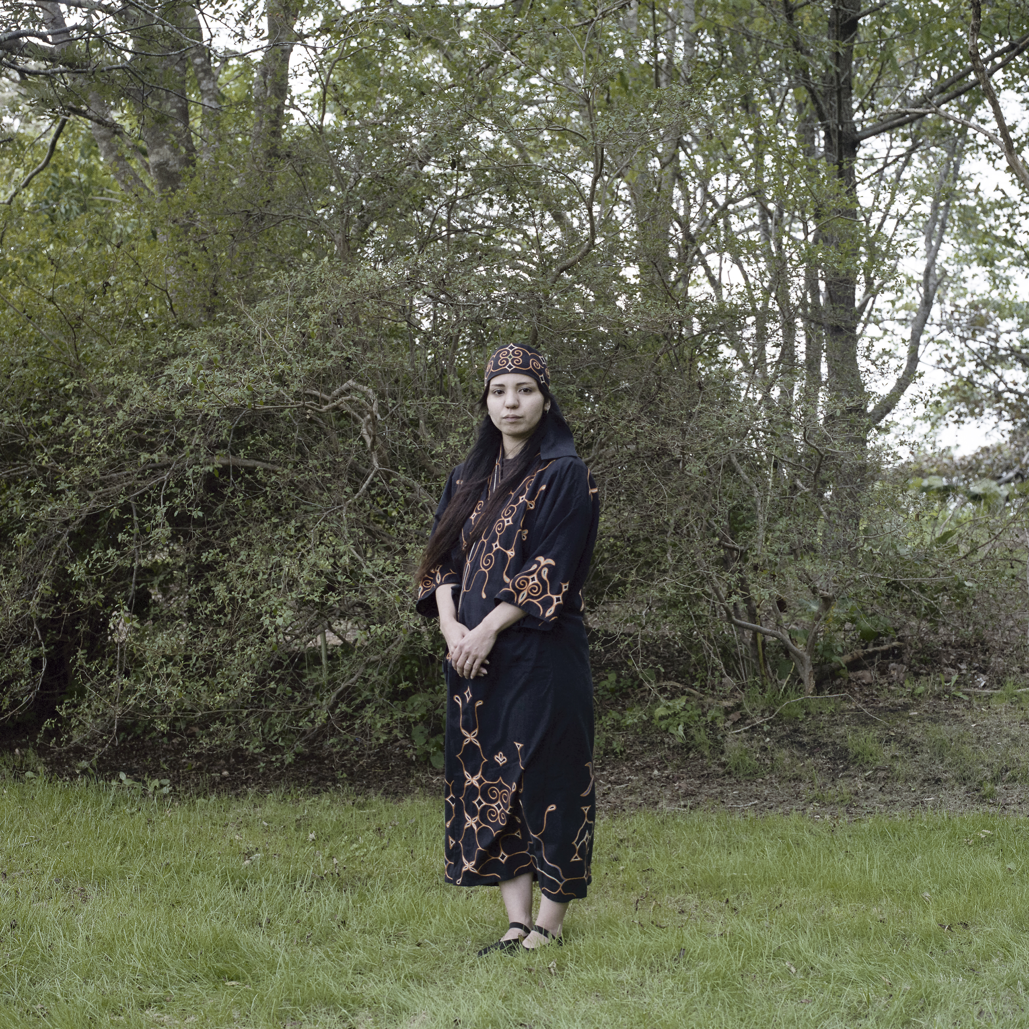 Shizunai, Hokkaido, Japan 2016
Megumi in her Ainu robe at the annual ceremony to celebrate Ainu hero Shakushain.